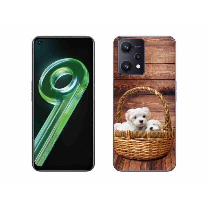 Gelový kryt mmCase na mobil Realme 9 5G - štěňátka
