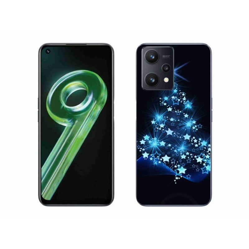 Gelový kryt mmCase na mobil Realme 9 5G - vánoční stromek