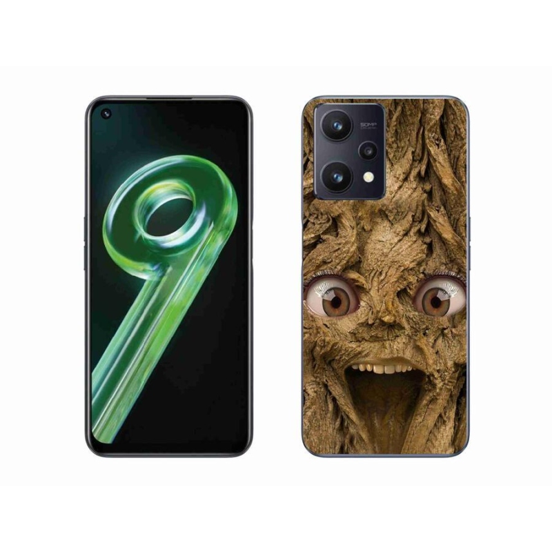 Gelový kryt mmCase na mobil Realme 9 5G - veselý strom s očima