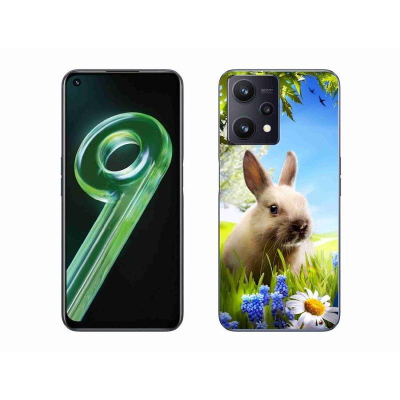 Gelový kryt mmCase na mobil Realme 9 5G - zajíček