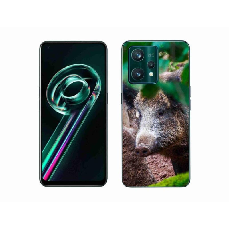 Gelový kryt mmCase na mobil Realme 9 Pro+ 5G - divoké prase