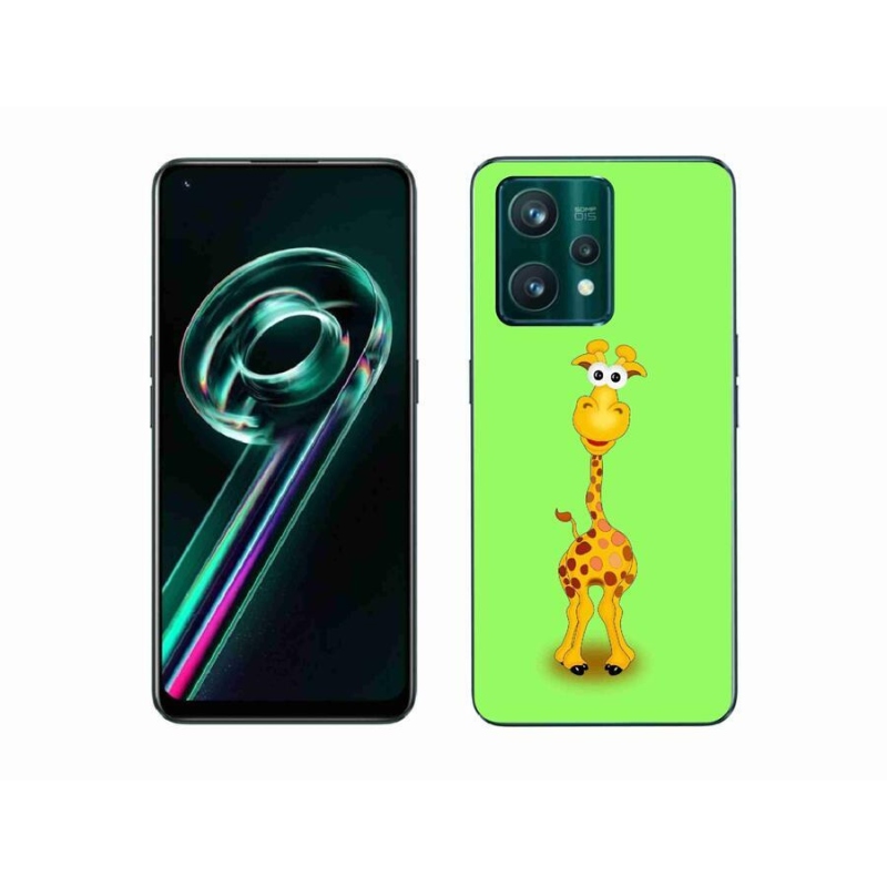 Gelový kryt mmCase na mobil Realme 9 Pro+ 5G - kreslená žirafa
