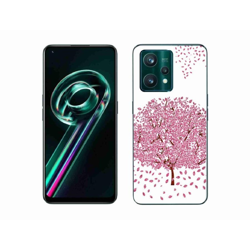 Gelový kryt mmCase na mobil Realme 9 Pro+ 5G - kreslený strom s listy