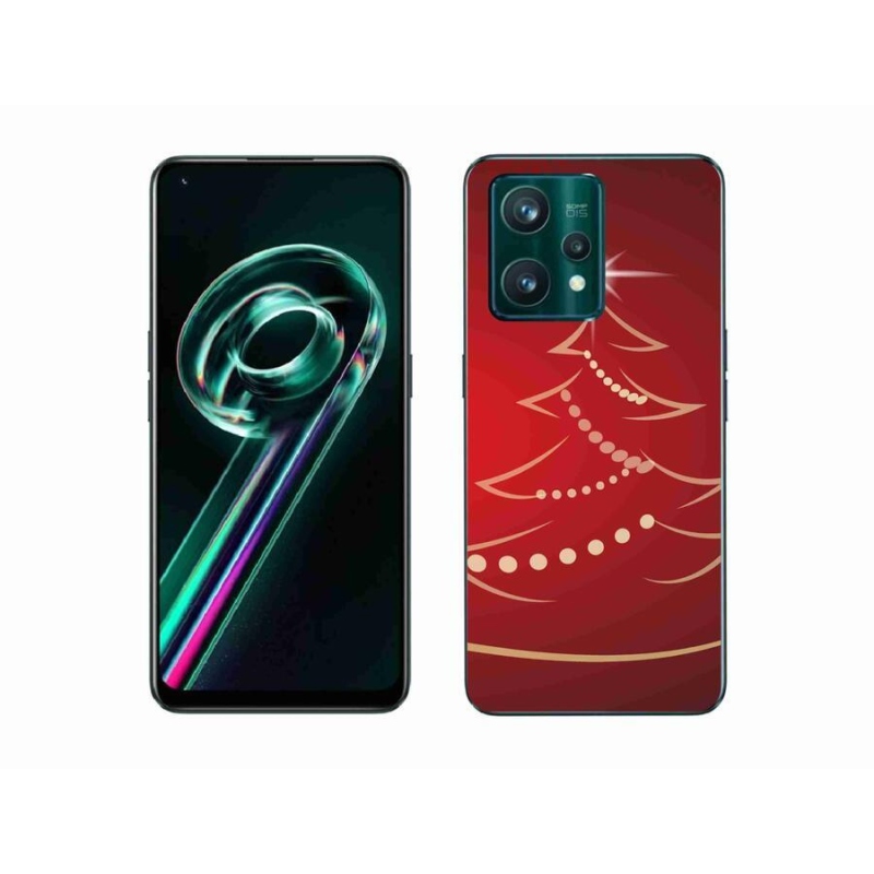 Gelový kryt mmCase na mobil Realme 9 Pro+ 5G - kreslený vánoční stromek