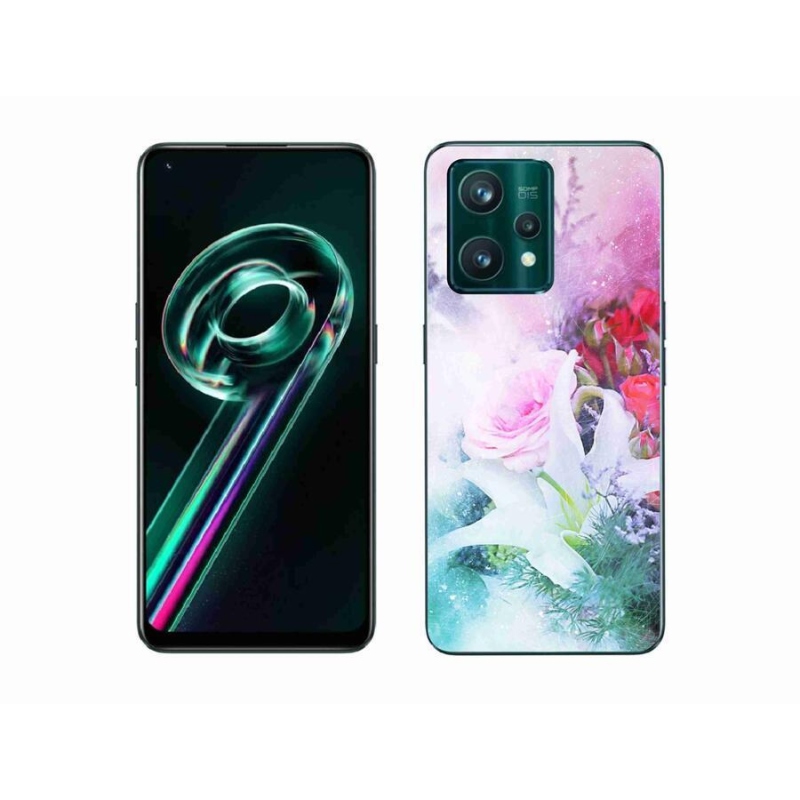 Gelový kryt mmCase na mobil Realme 9 Pro+ 5G - květiny 4