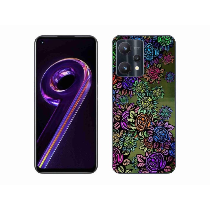 Gelový kryt mmCase na mobil Realme 9 Pro 5G - květiny 6