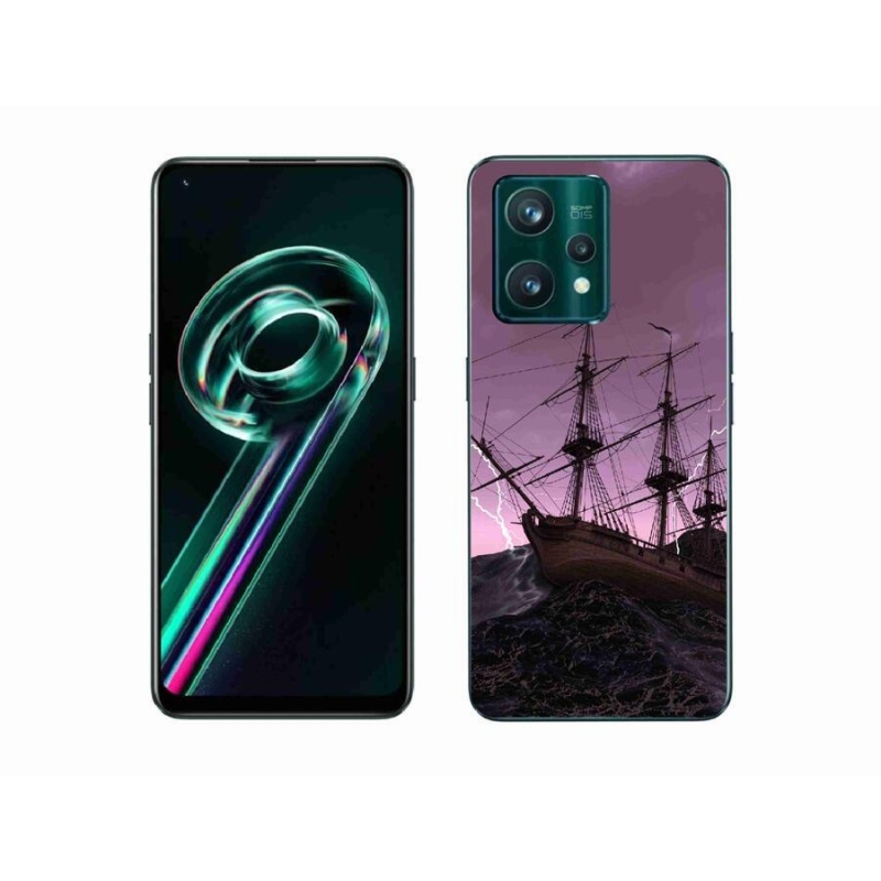 Gelový kryt mmCase na mobil Realme 9 Pro+ 5G - loď v bouři