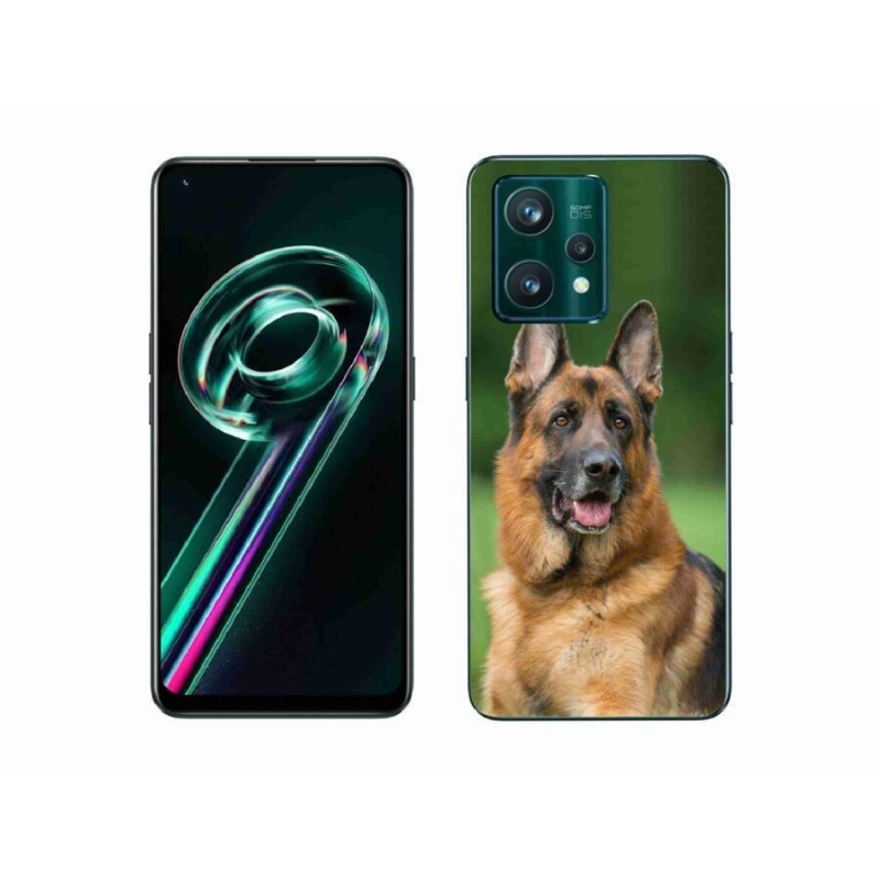 Gelový kryt mmCase na mobil Realme 9 Pro+ 5G - německý ovčák