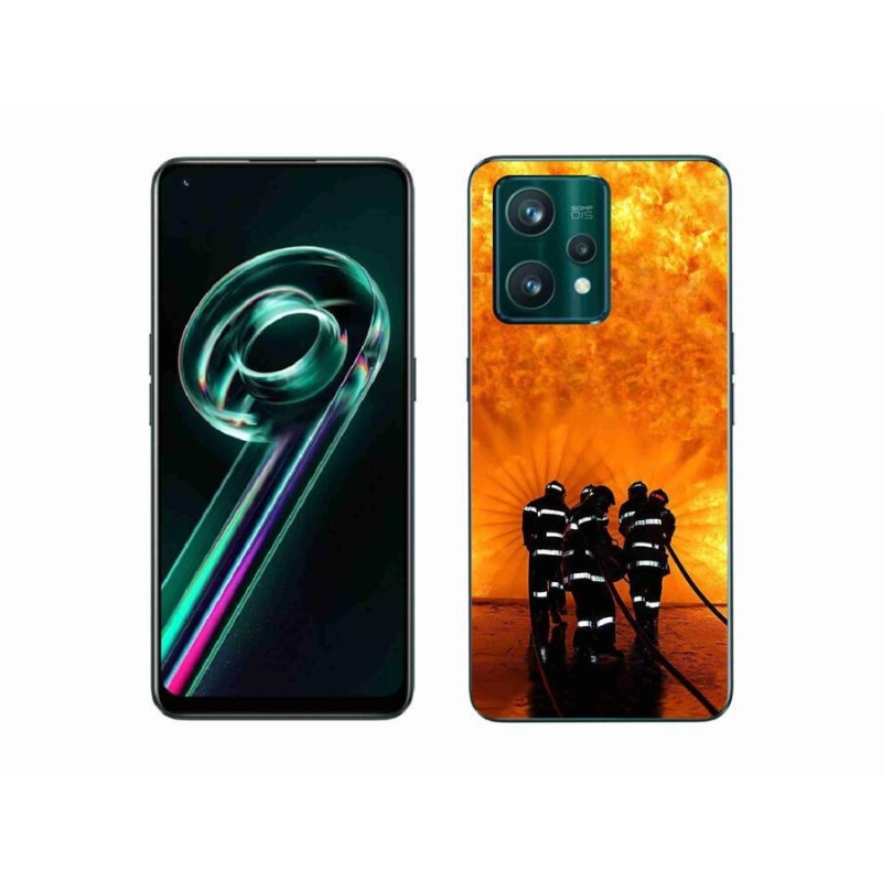 Gelový kryt mmCase na mobil Realme 9 Pro+ 5G - požár