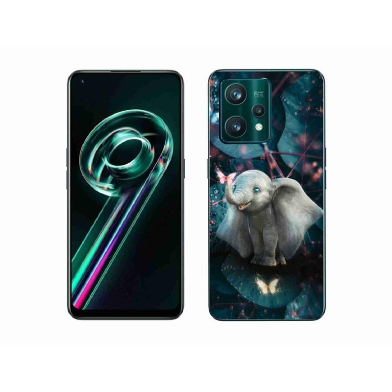 Gelový kryt mmCase na mobil Realme 9 Pro+ 5G - roztomilý slon