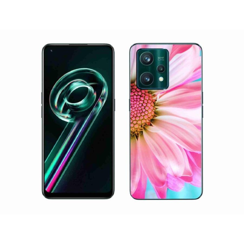 Gelový kryt mmCase na mobil Realme 9 Pro+ 5G - růžová květina