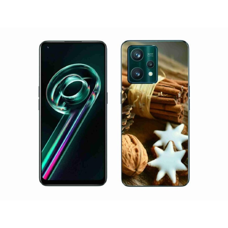 Gelový kryt mmCase na mobil Realme 9 Pro+ 5G - skořice a perníčky