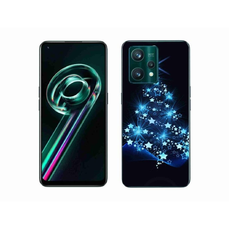 Gelový kryt mmCase na mobil Realme 9 Pro+ 5G - vánoční stromek