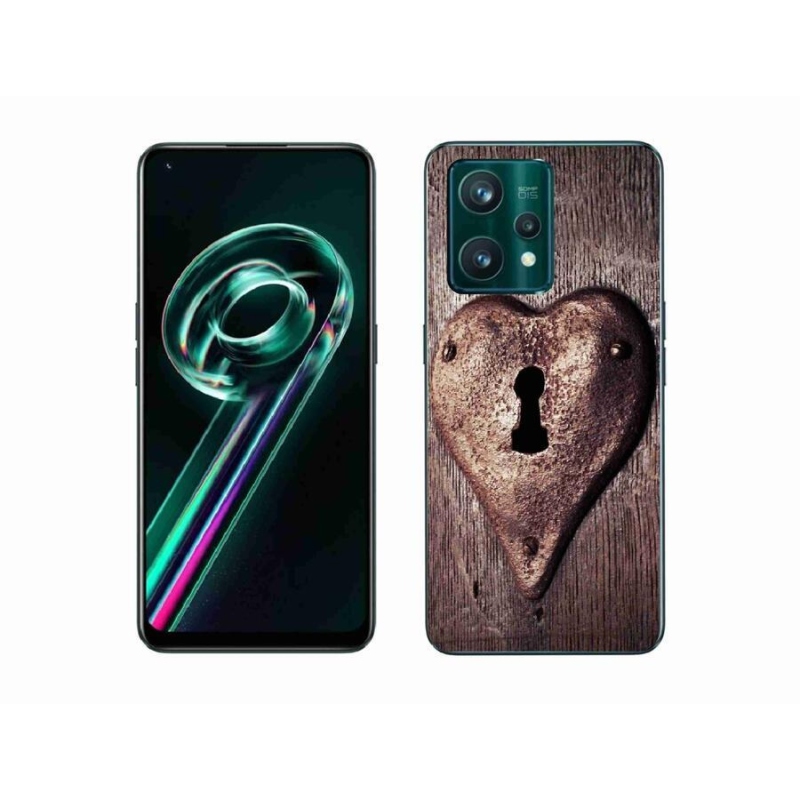 Gelový kryt mmCase na mobil Realme 9 Pro+ 5G - zámek ve tvaru srdce