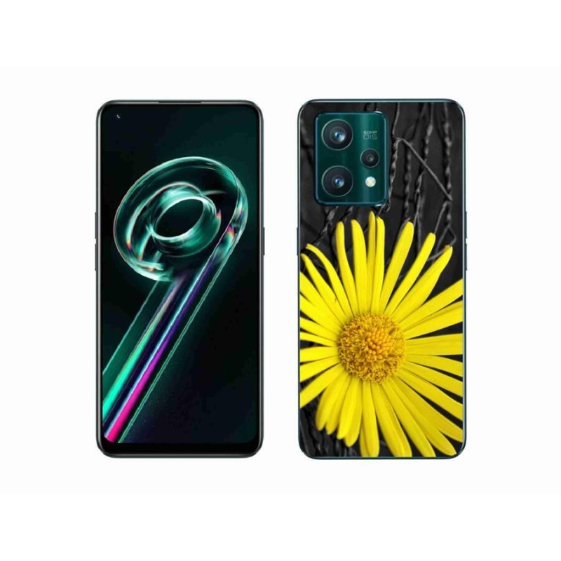 Gelový kryt mmCase na mobil Realme 9 Pro+ 5G - žlutá květina