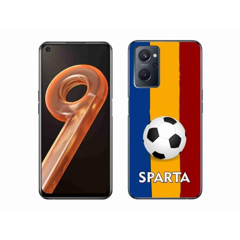 Gelový kryt mmCase na mobil Realme 9i - fotbal 1