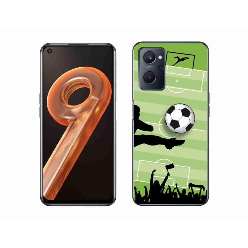 Gelový kryt mmCase na mobil Realme 9i - fotbal 3