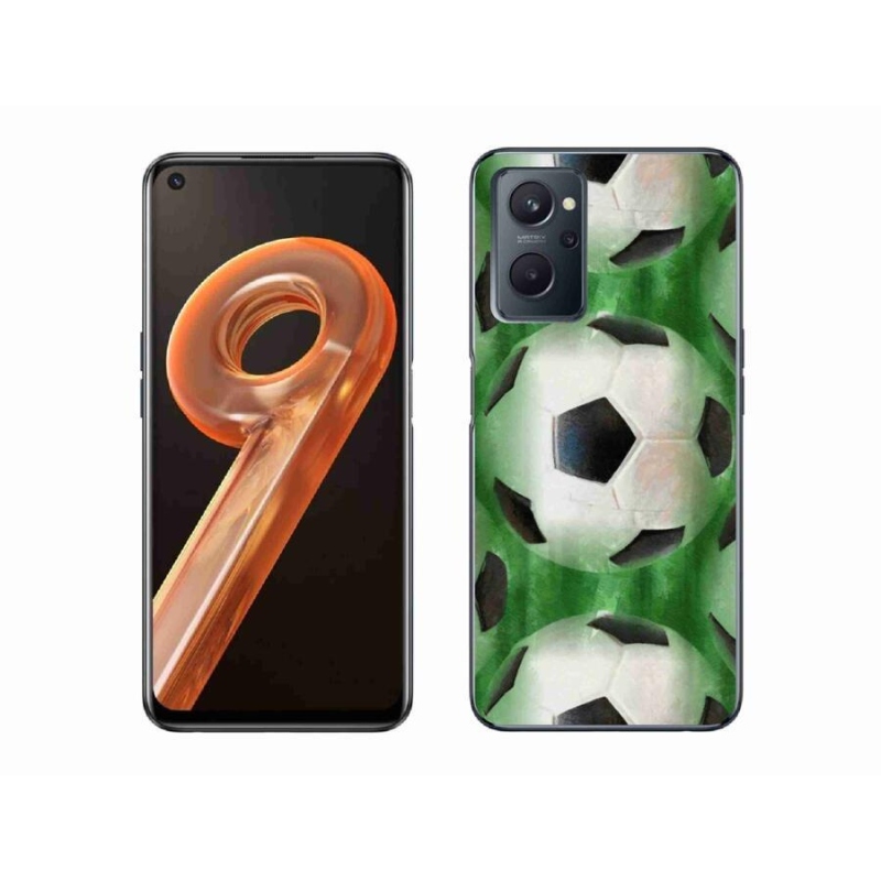 Gelový kryt mmCase na mobil Realme 9i - fotbalový míč