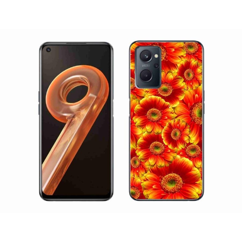 Gelový kryt mmCase na mobil Realme 9i - gerbera 1