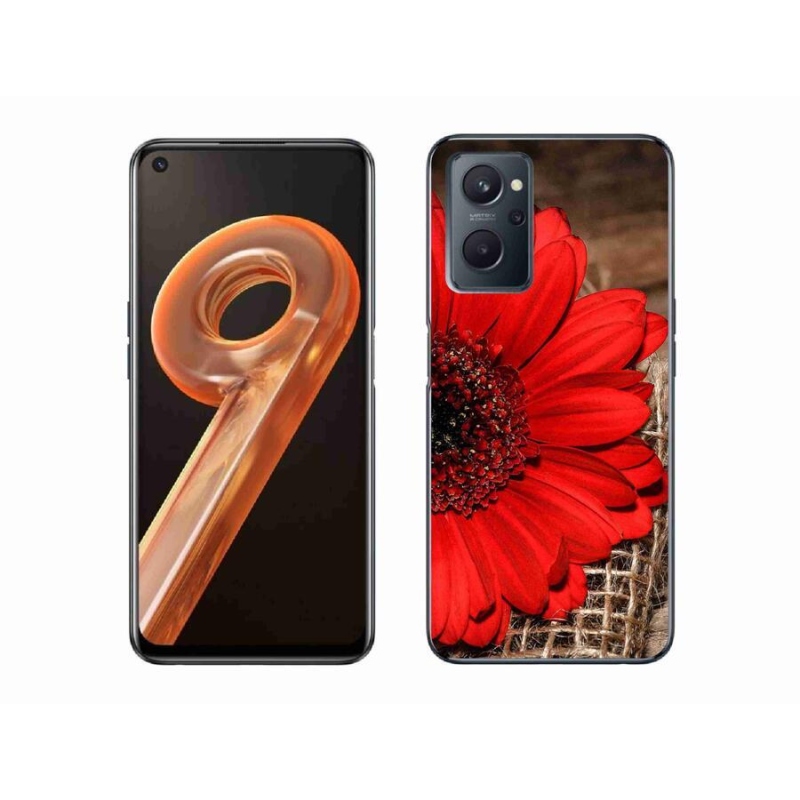 Gelový kryt mmCase na mobil Realme 9i - gerbera