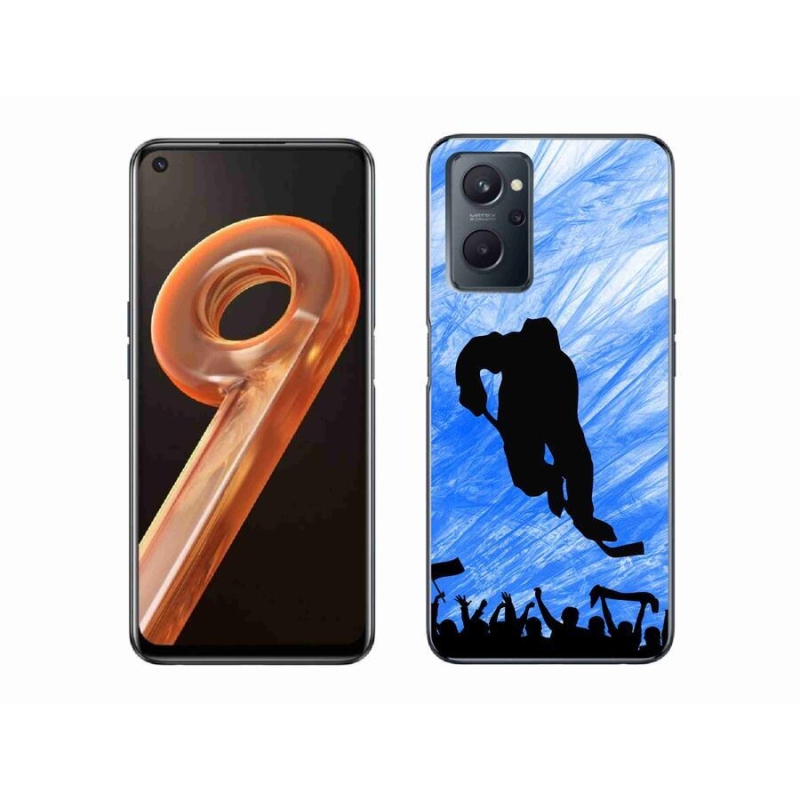 Gelový kryt mmCase na mobil Realme 9i - hokejový hráč