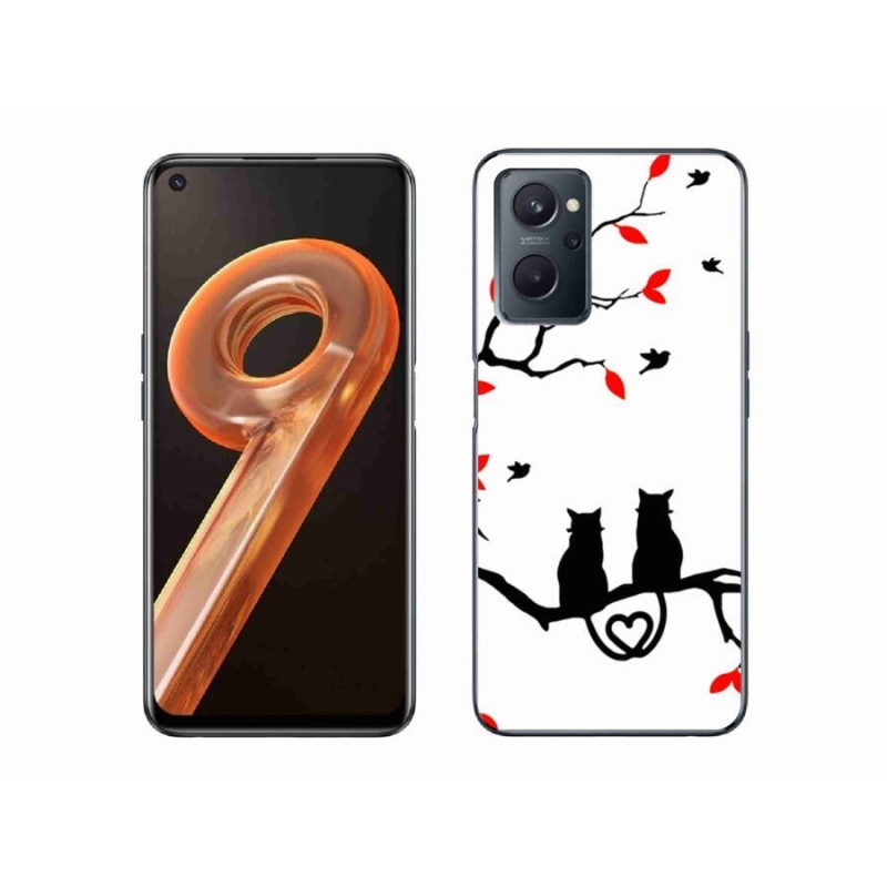 Gelový kryt mmCase na mobil Realme 9i - kočičí láska