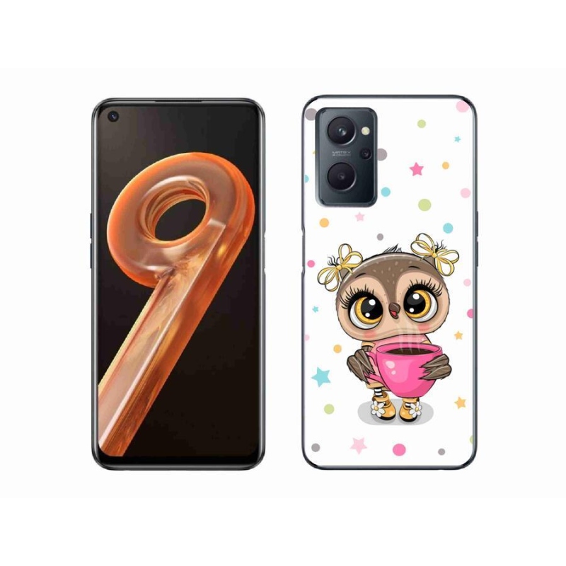 Gelový kryt mmCase na mobil Realme 9i - kreslená sovička