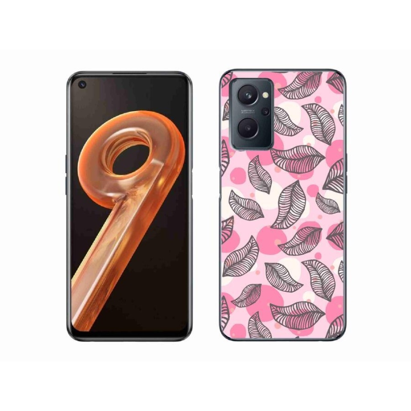Gelový kryt mmCase na mobil Realme 9i - kreslené padající listy
