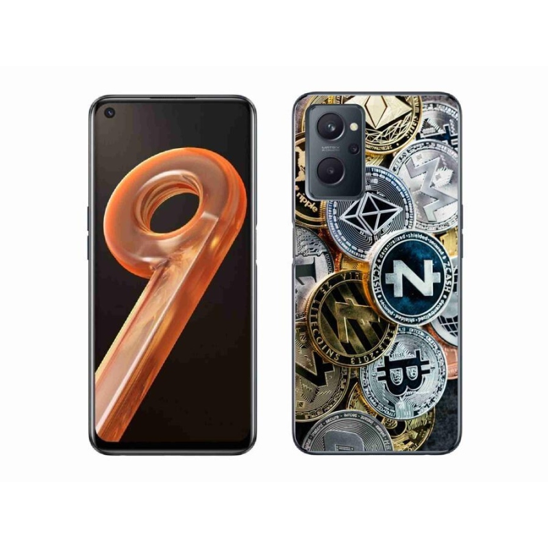 Gelový kryt mmCase na mobil Realme 9i - kryptoměny