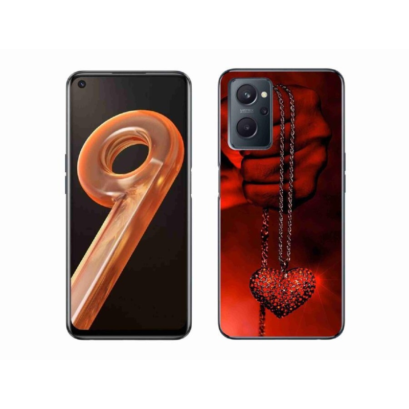 Gelový kryt mmCase na mobil Realme 9i - náhrdelník