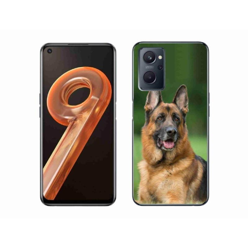 Gelový kryt mmCase na mobil Realme 9i - německý ovčák