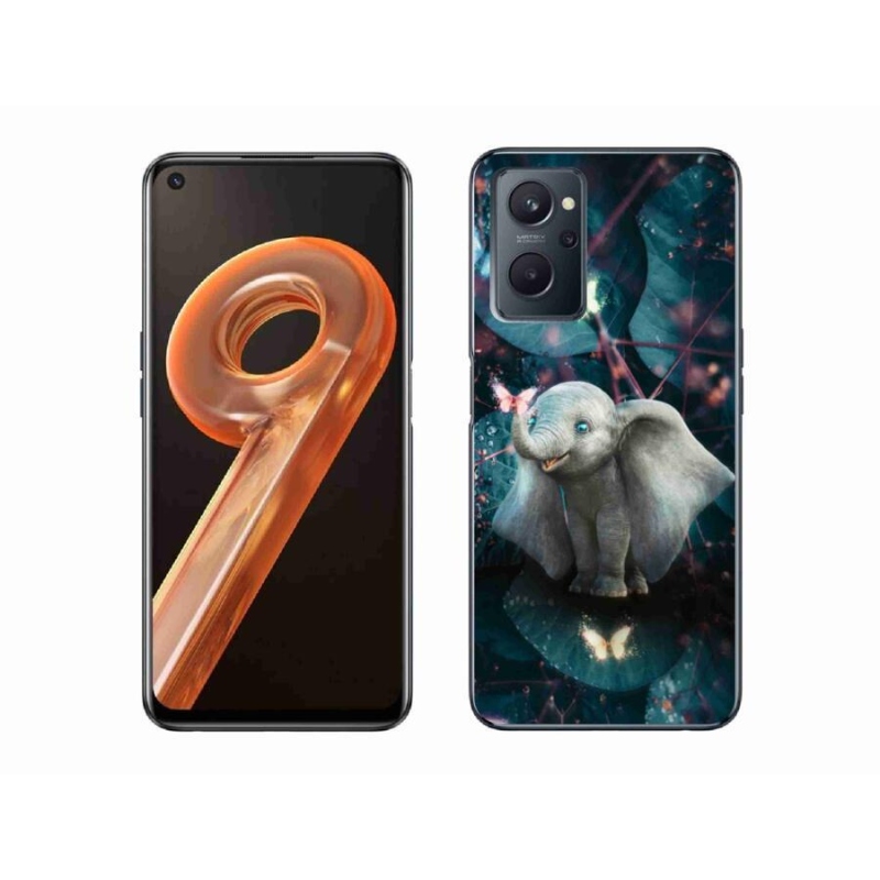 Gelový kryt mmCase na mobil Realme 9i - roztomilý slon
