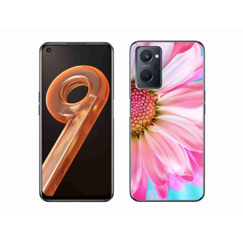 Gelový kryt mmCase na mobil Realme 9i - růžová květina