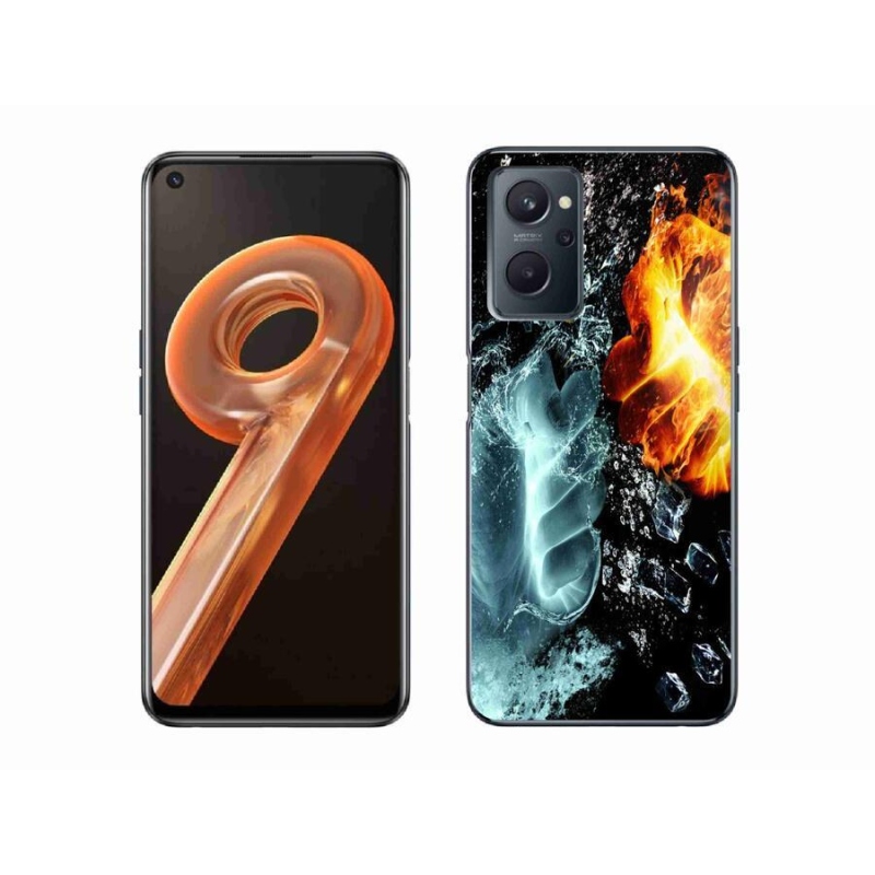 Gelový kryt mmCase na mobil Realme 9i - voda a oheň