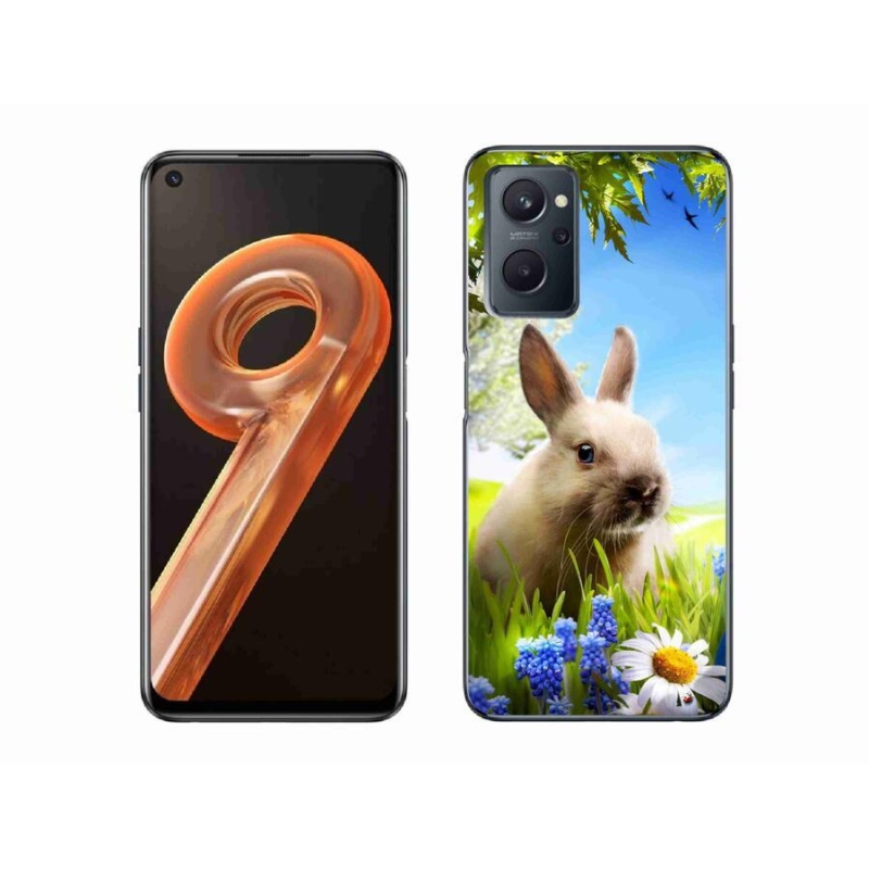 Gelový kryt mmCase na mobil Realme 9i - zajíček