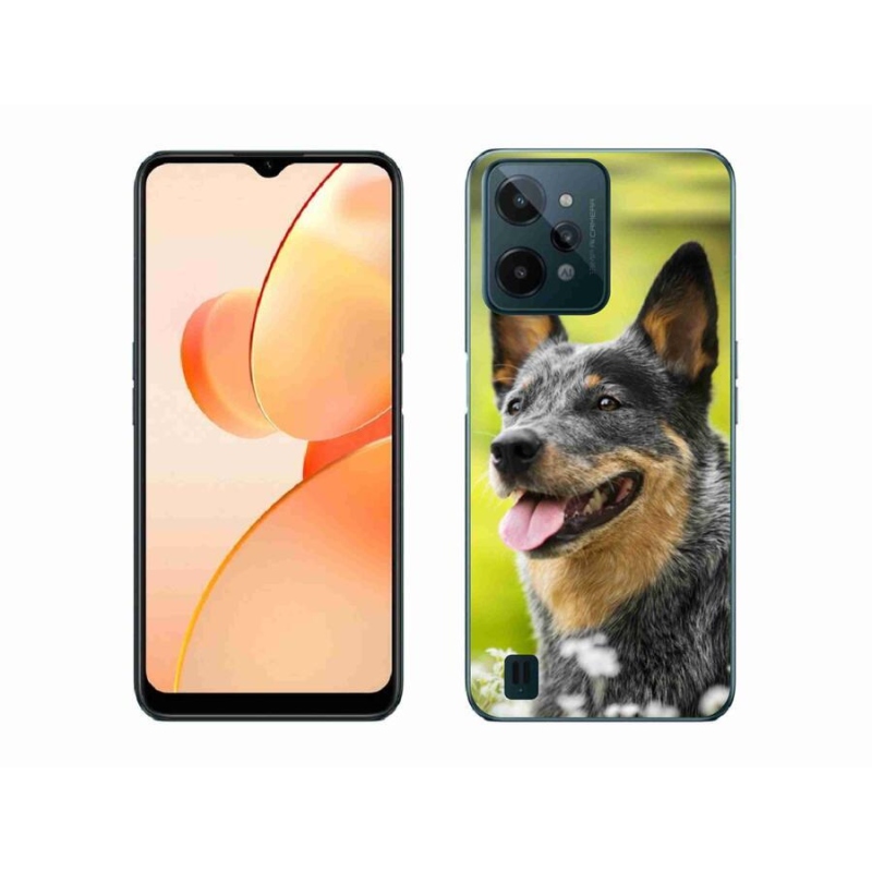 Gelový kryt mmCase na mobil Realme C31 - australský honácký pes