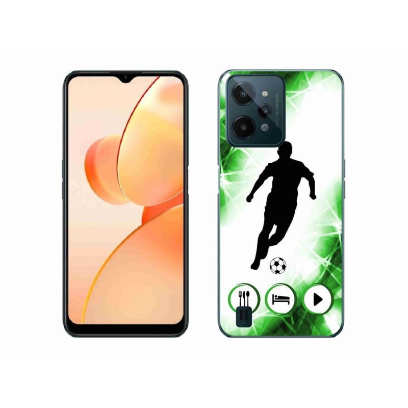 Gelový kryt mmCase na mobil Realme C31 - fotbalista