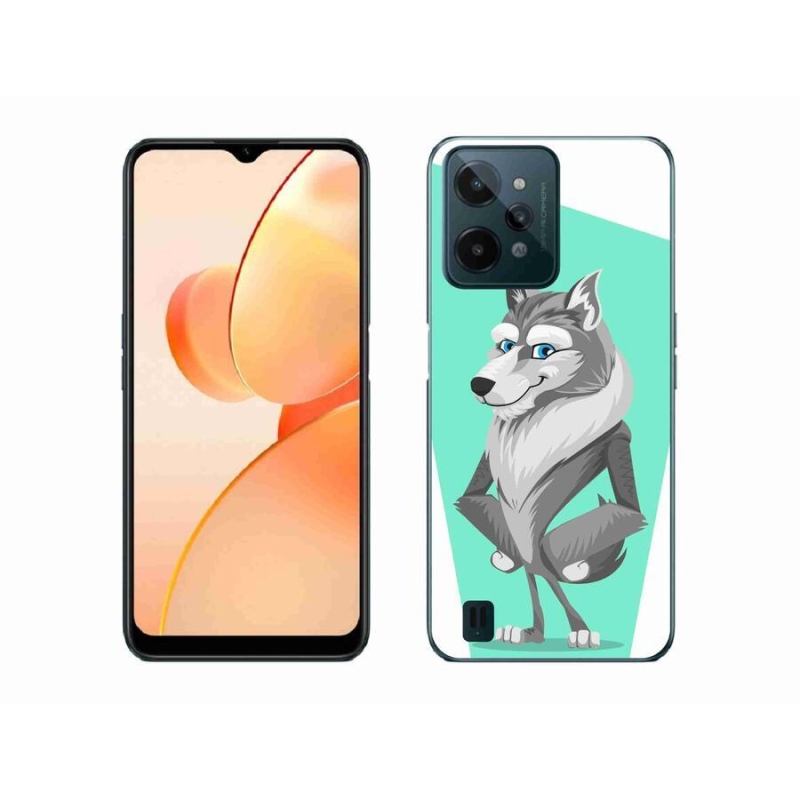 Gelový kryt mmCase na mobil Realme C31 - kreslený vlk