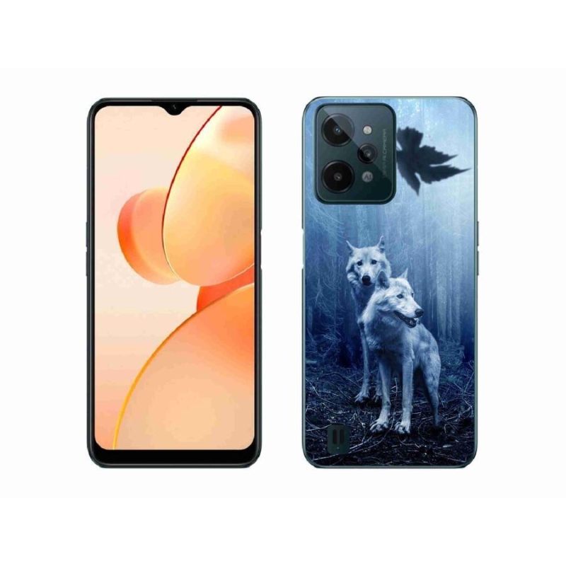 Gelový kryt mmCase na mobil Realme C31 - vlci v lese