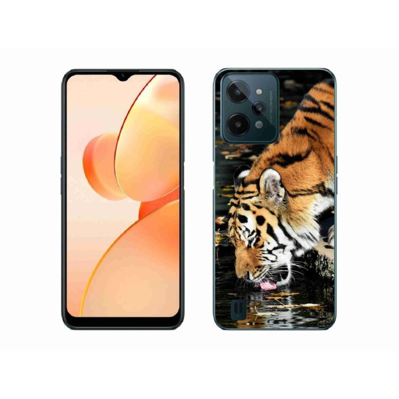 Gelový kryt mmCase na mobil Realme C31 - žíznivý tygr