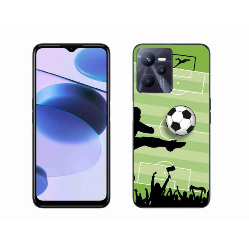 Gelový kryt mmCase na mobil Realme C35 - fotbal 3