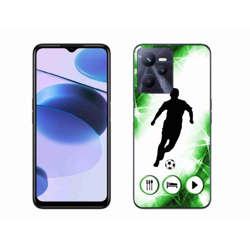 Gelový kryt mmCase na mobil Realme C35 - fotbalista