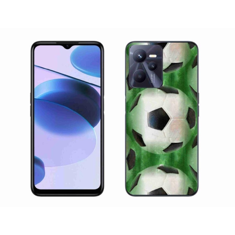 Gelový kryt mmCase na mobil Realme C35 - fotbalový míč