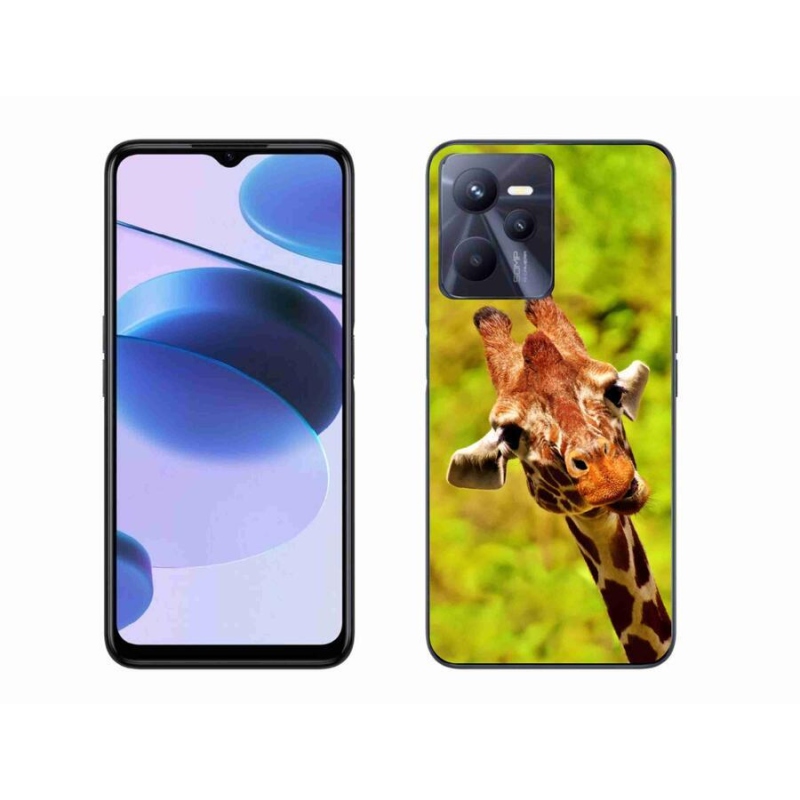Gelový kryt mmCase na mobil Realme C35 - žirafa