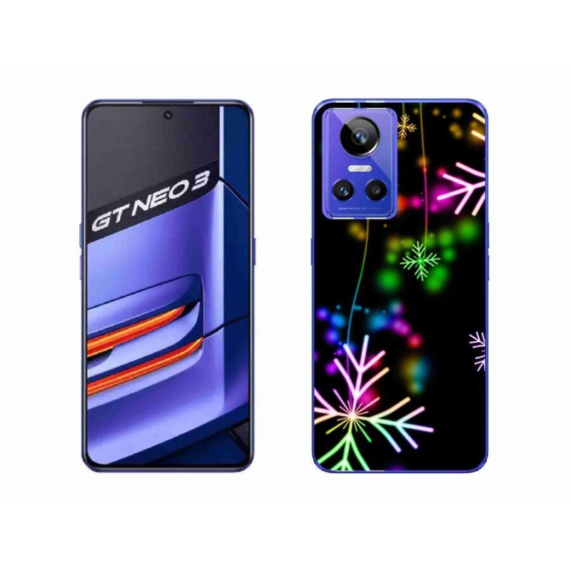 Gelový kryt mmCase na mobil Realme GT Neo 3 - barevné vločky
