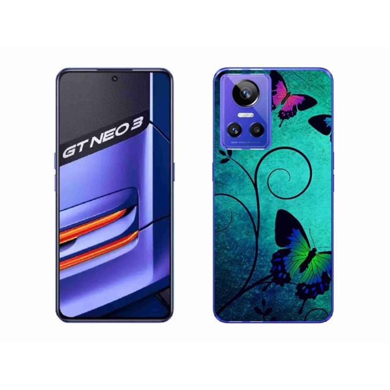 Gelový kryt mmCase na mobil Realme GT Neo 3 - barevní motýli