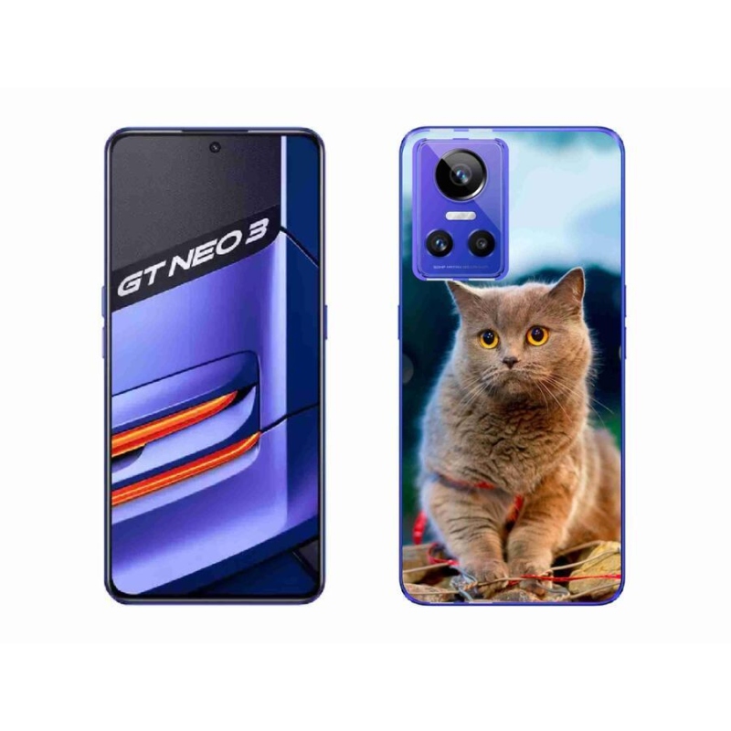 Gelový kryt mmCase na mobil Realme GT Neo 3 - britská modrá 2