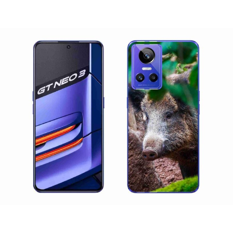 Gelový kryt mmCase na mobil Realme GT Neo 3 - divoké prase