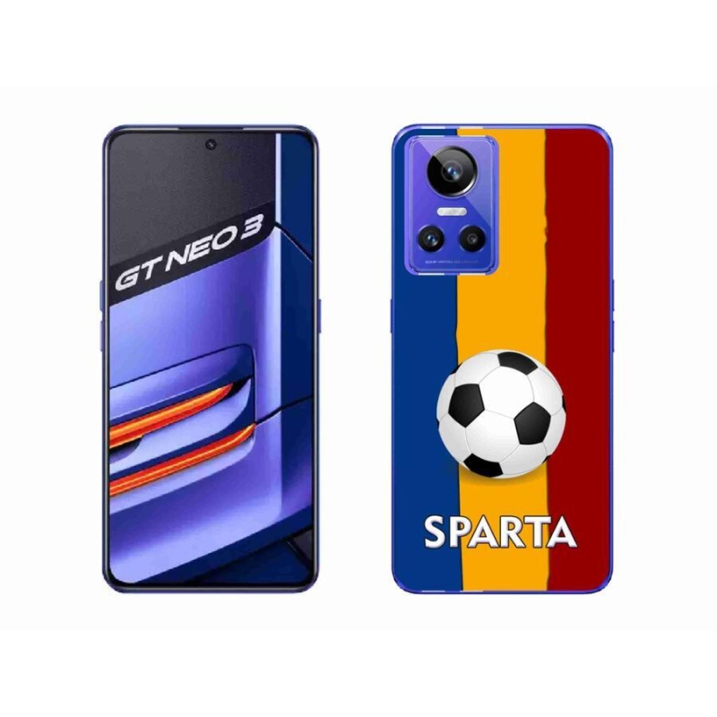 Gelový kryt mmCase na mobil Realme GT Neo 3 - fotbal 1