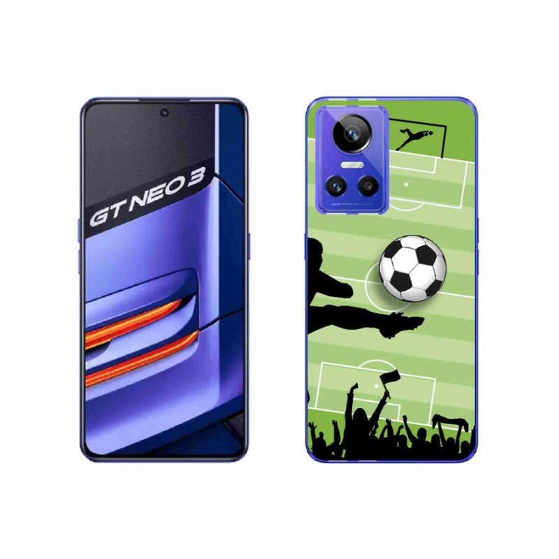 Gelový kryt mmCase na mobil Realme GT Neo 3 - fotbal 3